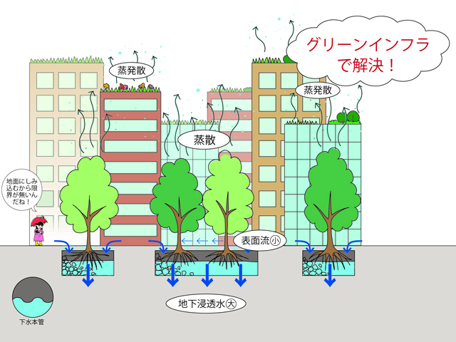 ヒートアイランド対策 グリーンインフラの東邦レオ